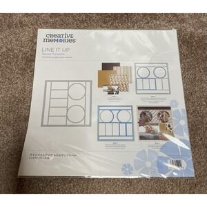 NIP Creative Memories Line It Up Recipe Stencil Template 8x8 2021